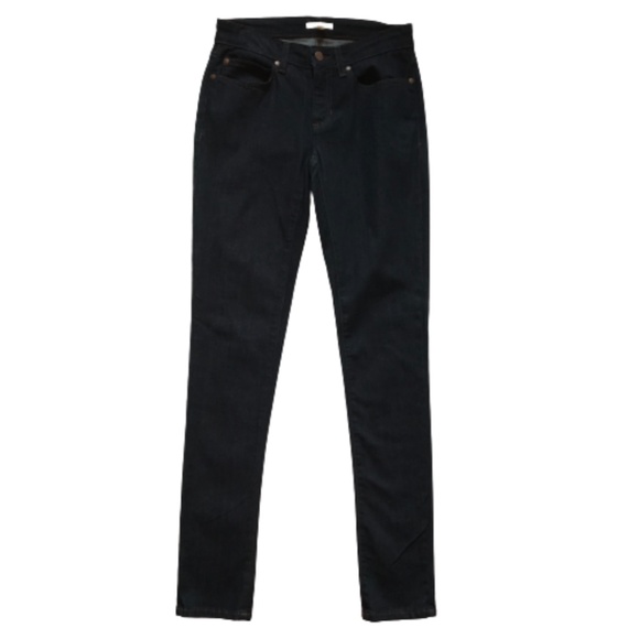 Eileen Fisher Skinny Ankle Stretch Jeans Denim Womens 0 Blue Dark Wash Organic - Picture 1 of 10